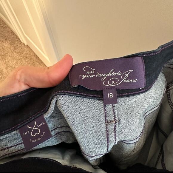 NYDJ Lift Tuck High Rise Blue Jeans 18 - Picture 10 of 11